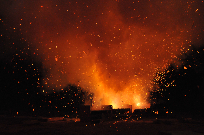 Picture of the finale.  All that is left is sparks.